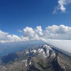 Flugwegposition um 13:58:51: Aufgenommen in der Nähe von Gemeinde Sölden, Österreich in 3934 Meter